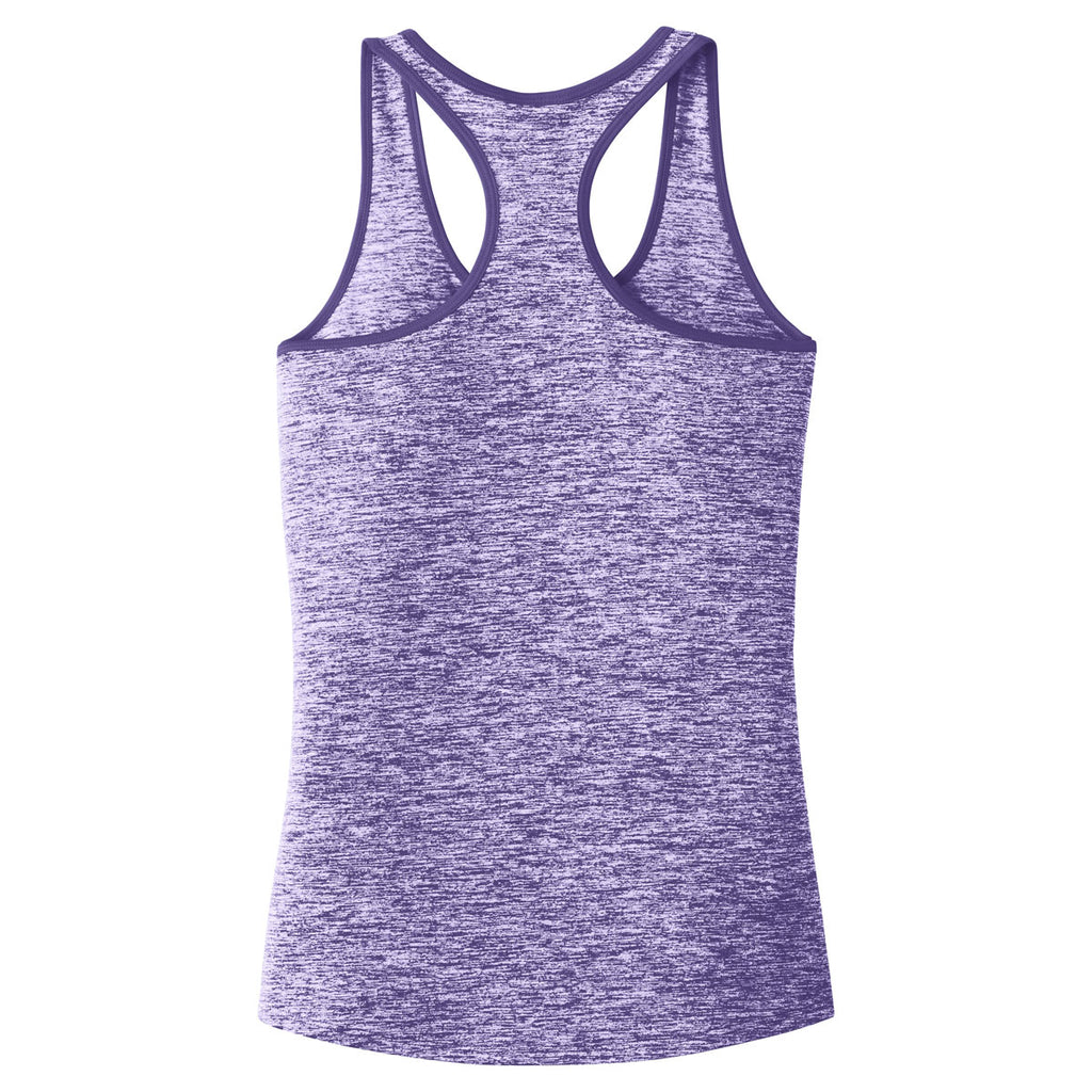 Sport-Tek Women's Purple PosiCharge Electric Heather Racerback Tank