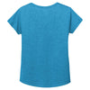 Sport-Tek Women's Pond Blue Heather PosiCharge Tri-Blend Wicking Dolman Tee