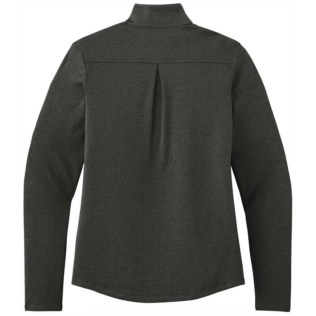 Sport-Tek Women's Black Heather Endeavor 1/4 Zip Pullover