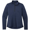 Sport-Tek Women's Dark Royal Heather Endeavor 1/4 Zip Pullover