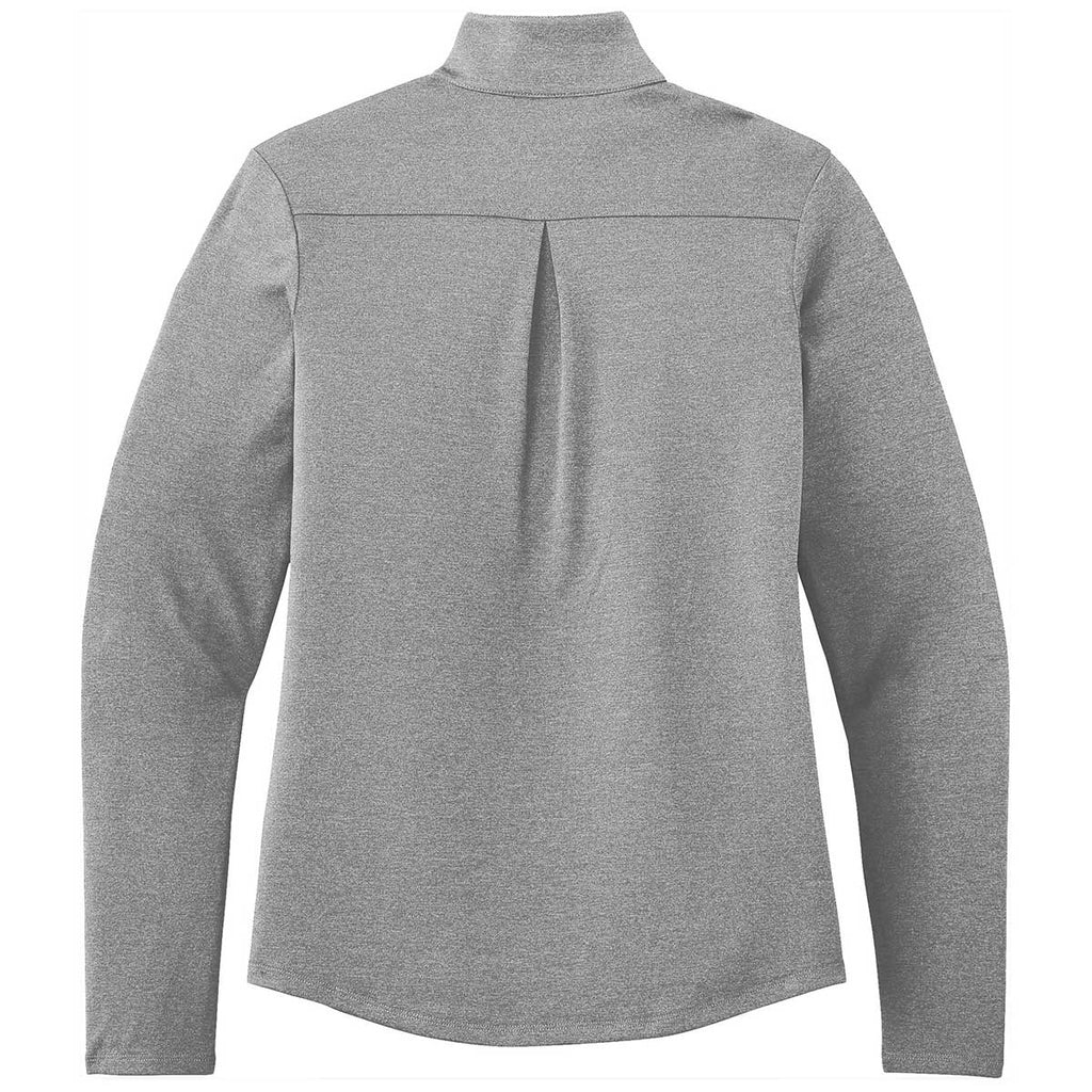 Sport-Tek Women's Light Grey Heather Endeavor 1/4 Zip Pullover