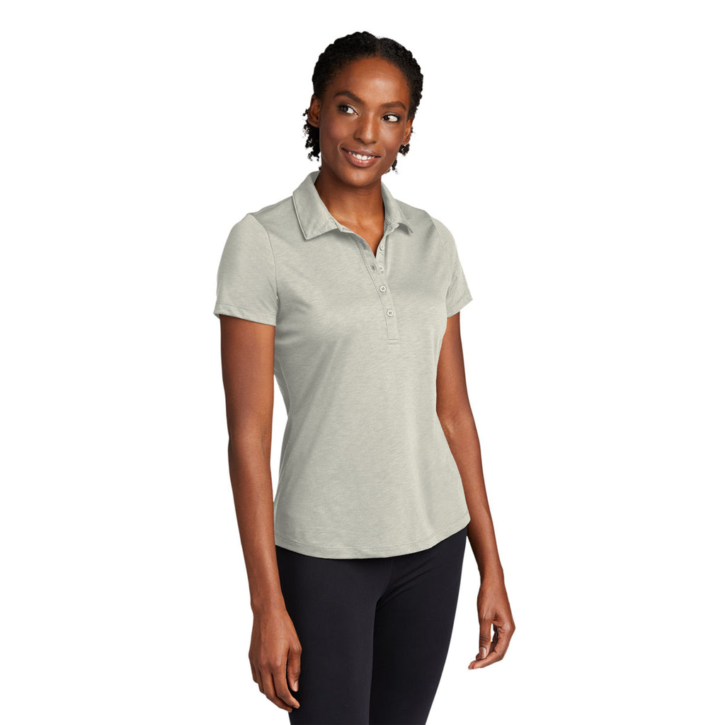 Sport-Tek Women's Silver PosiCharge Strive Polo