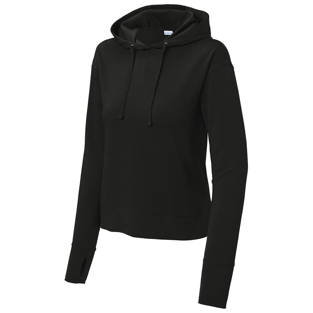 Sport-Tek Women's Black Sport-Wick Flex Fleece Pullover Hoodie