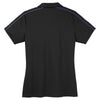 Sport-Tek Women's Black/True Royal Micropique Sport-Wick Piped Polo