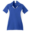 Sport-Tek Women's True Royal/White Side Blocked Micropique Sport-Wick Polo