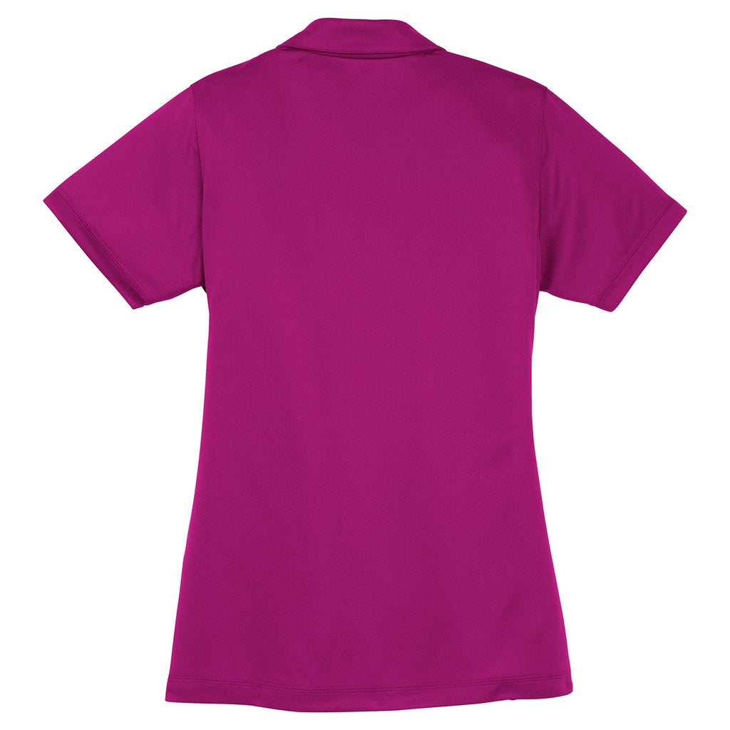 Sport-Tek Women's Pink Rush PosiCharge Micro-Mesh Polo