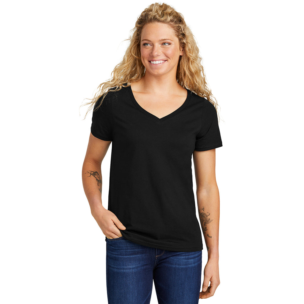 Volunteer Knitwear Women's Deep Black Daily V-Neck Tee