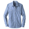 Port Authority Women's Light Blue Slub Chambray Shirt