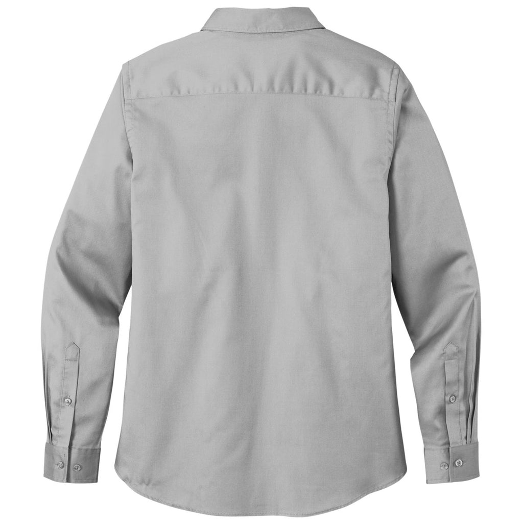 Port Authority Women's Gusty Grey Long Sleeve SuperPro React