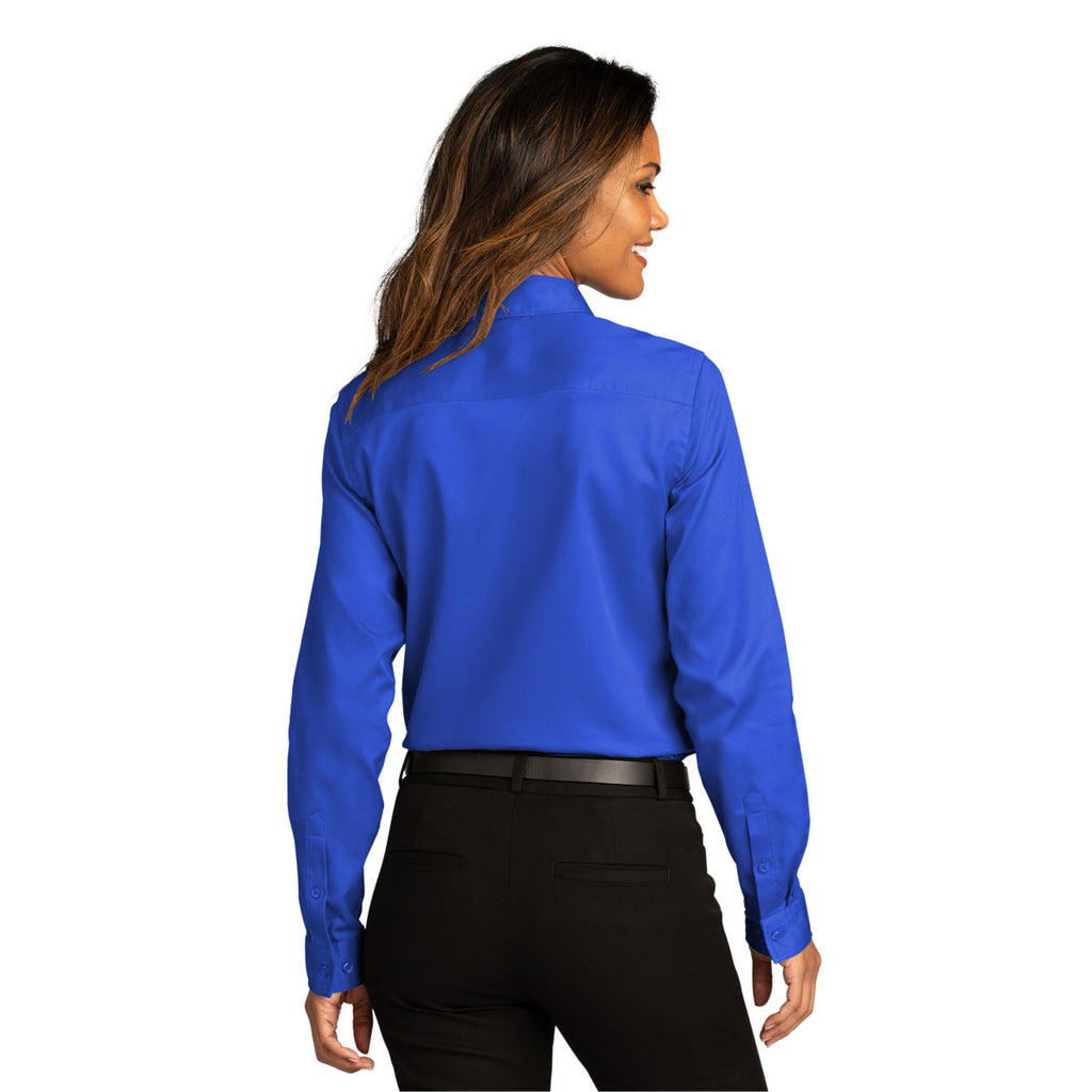 Port Authority Women's True Royal Long Sleeve SuperPro React