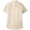 Port Authority Women's Ecru Short Sleeve SuperPro React Twill Shirt