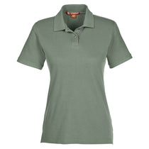 Harriton Women's Dill 6 oz. Ringspun Cotton Pique Short-Sleeve Polo