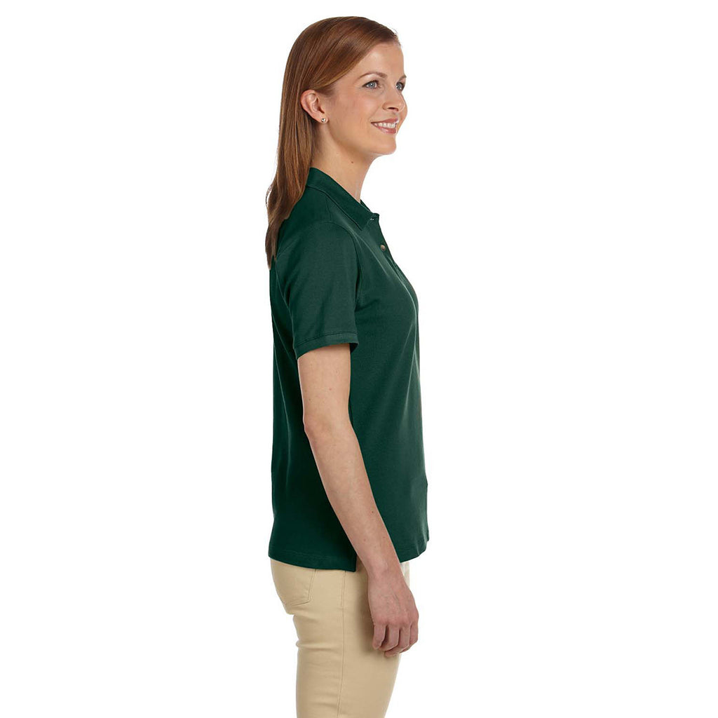 Harriton Women's Hunter 6 oz. Ringspun Cotton Pique Short-Sleeve Polo