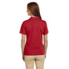 Harriton Women's Red 6 oz. Ringspun Cotton Pique Short-Sleeve Polo