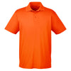 Harriton Men's Team Orange 4 oz. Polytech Polo