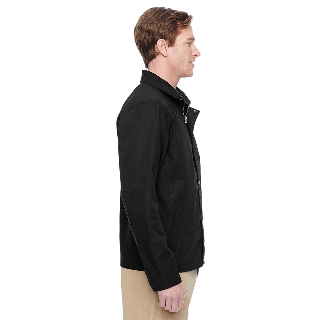 Harriton Men's Black Auxiliary Canvas Work Jacket