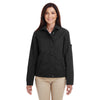 Harriton Women's Black Auxiliary Canvas Work Jacket