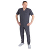 TiScrubs Men's Charcoal Grey Stretch 9-Pocket Regular Scrub Pants