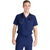 TiScrubs Men's Navy Blue Stretch Double-Pocket Scrub Top