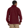 Harriton Men's Wine 8 oz. Full-Zip Fleece