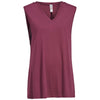 Expert Women's Maroon American Moca Sleeveless Hoodie