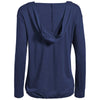 Expert Women's Navy American Moca V-Neck Hoodie