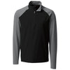 Cutter & Buck Men's Black Response Hybrid Overknit