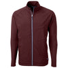 Cutter & Buck Men's Bordeaux Adapt Eco Knit Hybrid Recycled Full Zip Jacket