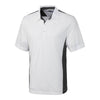 Cutter & Buck Men's White/Onyx DryTec Willow Colorblock Polo