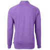 Cutter & Buck Men's College Purple Heather Adapt Eco Knit Heather Quarter Zip