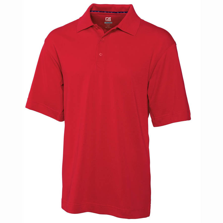 Cutter & Buck Men's Red DryTec S/S Championship Polo