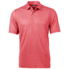 Cutter & Buck Men's Cardinal Red Pike Banner Print Stretch Polo