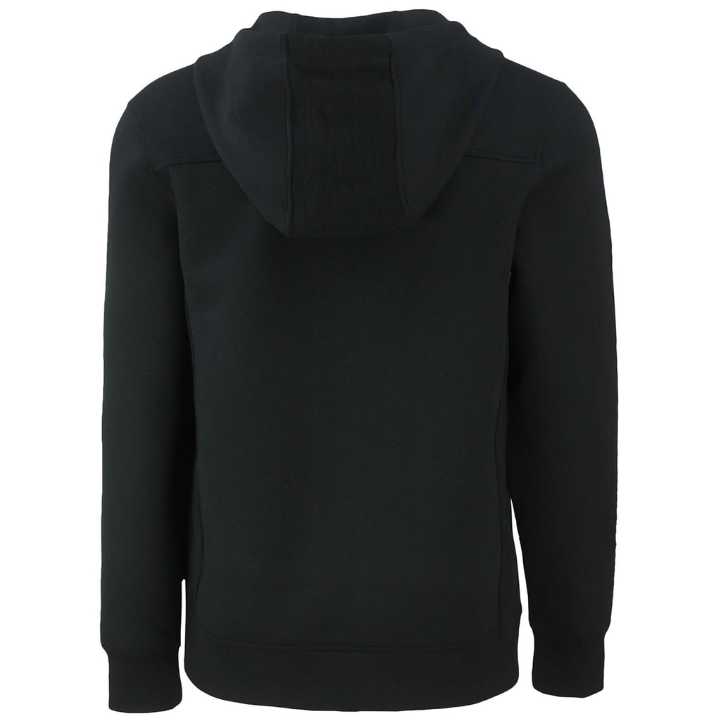 Cutter & Buck Men's Black Roam Eco Half Zip Recycled Pullover Hoodie