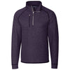 Cutter & Buck Men's College Purple Heather Mainsail Half Zip Mainsail Half Zip