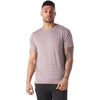 Glyder Men's Berry Wine/White Stripe Salton Short Sleeve