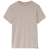 Glyder Men's Sand Stone and White Stripe Salton Short Sleeve