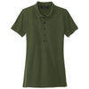 Mercer+Mettle Women's Townsend Green Stretch Heavyweight Pique Polo