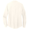 Mercer+Mettle Women's Ivory Chiffon Stretch Crepe Long Sleeve Camp Blouse