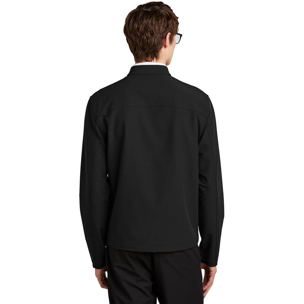 Mercer+Mettle Men's Deep Black Stretch Soft Shell Jacket