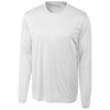 Clique Men's White Long Sleeve Spin Jersey Tee