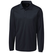 Clique Men's Dark Navy Long Sleeve Ice Pique Polo