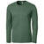 Clique Men's Bottle Green Heather Charge Active Tee Long Sleeve
