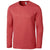 Clique Men's Cardinal Red Heather Charge Active Tee Long Sleeve
