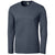 Clique Men's Navy Heather Charge Active Tee Long Sleeve