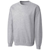 Clique Unisex Athletic Grey Heather Basics Fleece Crew