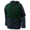 BAW Unisex Dark Green/Heather Black 2-in-1 Puffer Jacket