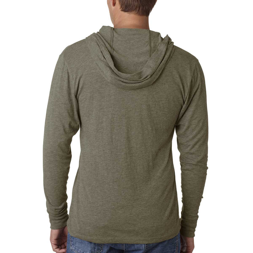 Next Level Unisex Venetian Gray Triblend Long Sleeve Hoodie