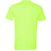 Next Level Men's Neon Yellow Premium Fitted CVC Crew Tee