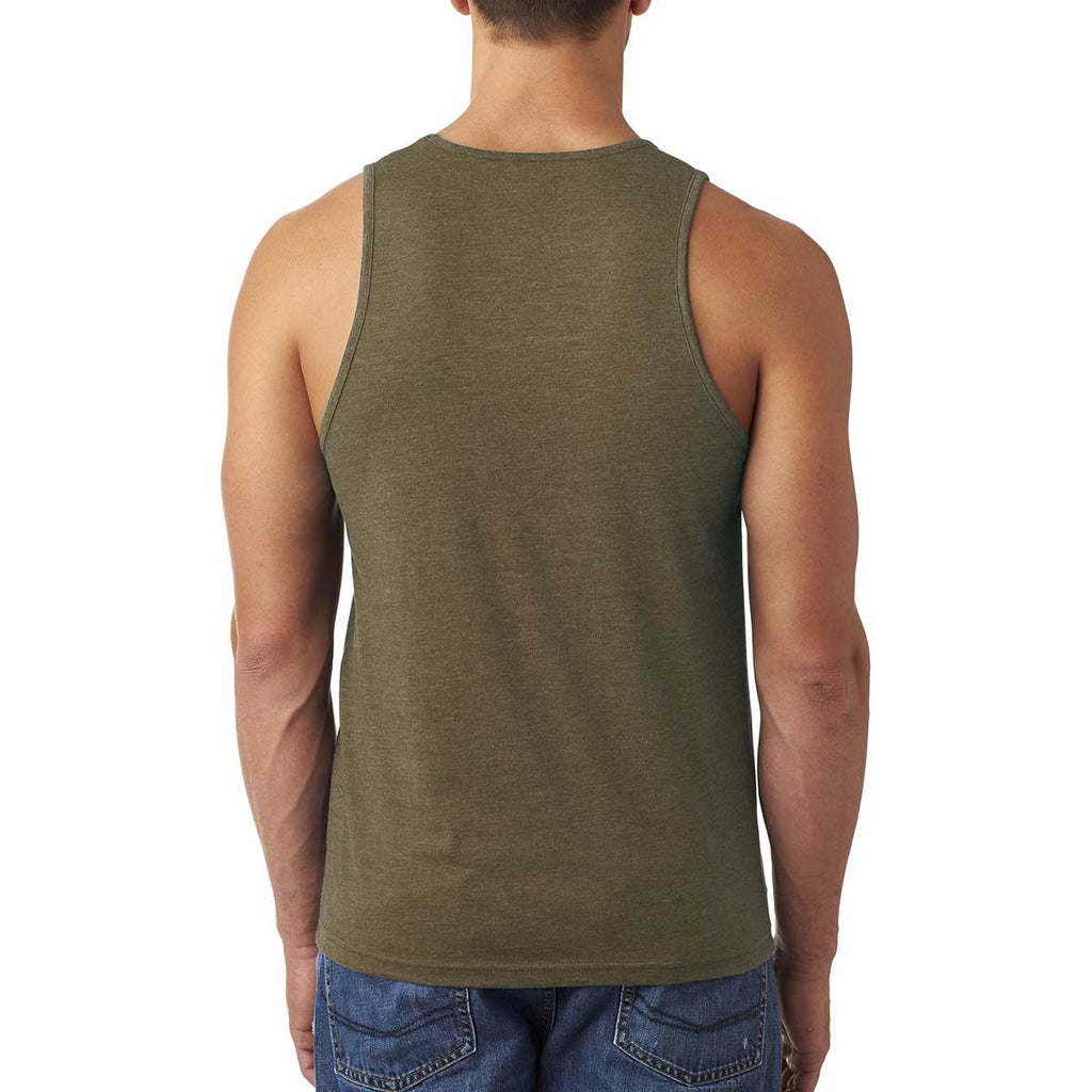 Next Level Men's Military Green Premium Fitted CVC Tank