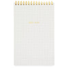 Sugar Paper White + Black Pindot Top Spiral Notebook